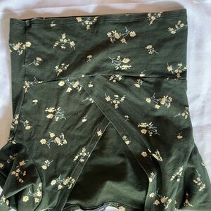 Floral Green Skirt
